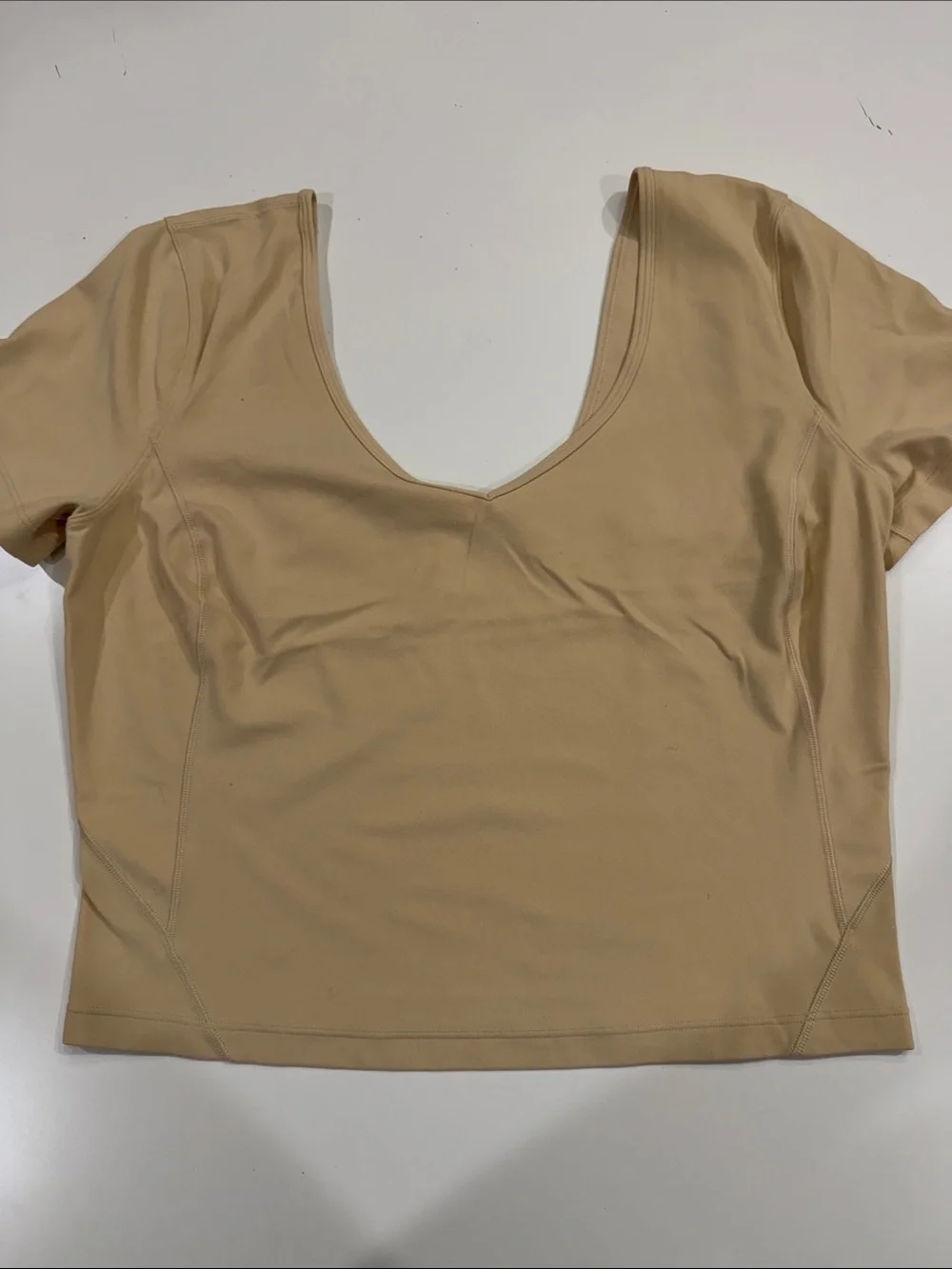 Lululemon Women's Scoop Neck Short Sleeve Top - Cream